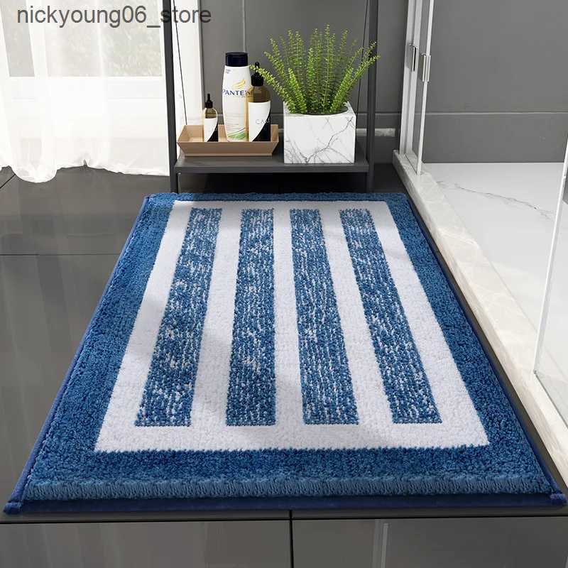 Non-Slip Bath Mats JFLEGAL Bathroom Rug Toilet Water Absorbent Mats Household Bathroom Bathroom Entrance Carpet Bath Non Slip Foot Mat 60x90cm L240910