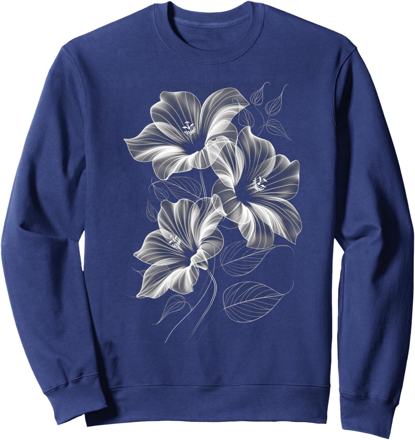 Long Sleeve Shirts for Men sweatshirt Floral Design Elegant NatureInspired Aesthetic Art Sweatshirt Streetwear Casual tops clothes