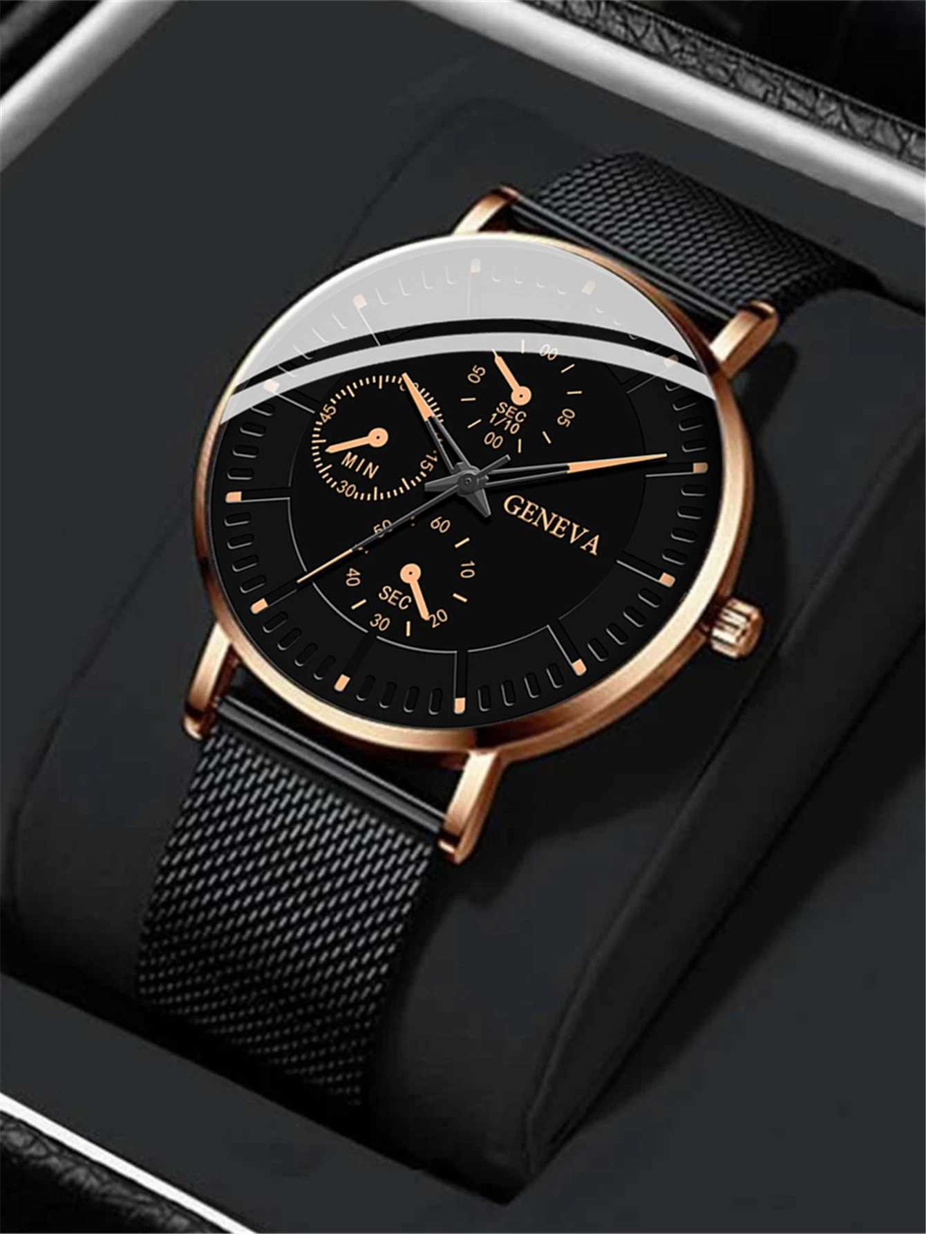 New Men Fashion Simple Watch Male Commerce Watch Steel Mesh Sports Wristwatches Mens Watch Quartz Simple Casual Watch ForX241010