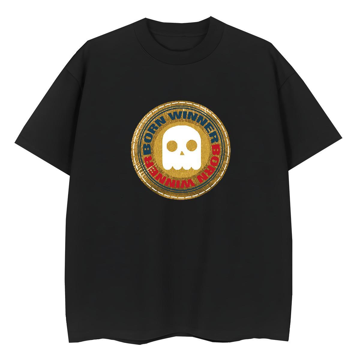 Custom T-Shirts 230g 100% Cotton Breathable Sports Casual skull Unisex Tshirts Loose fit Floral Print Tees