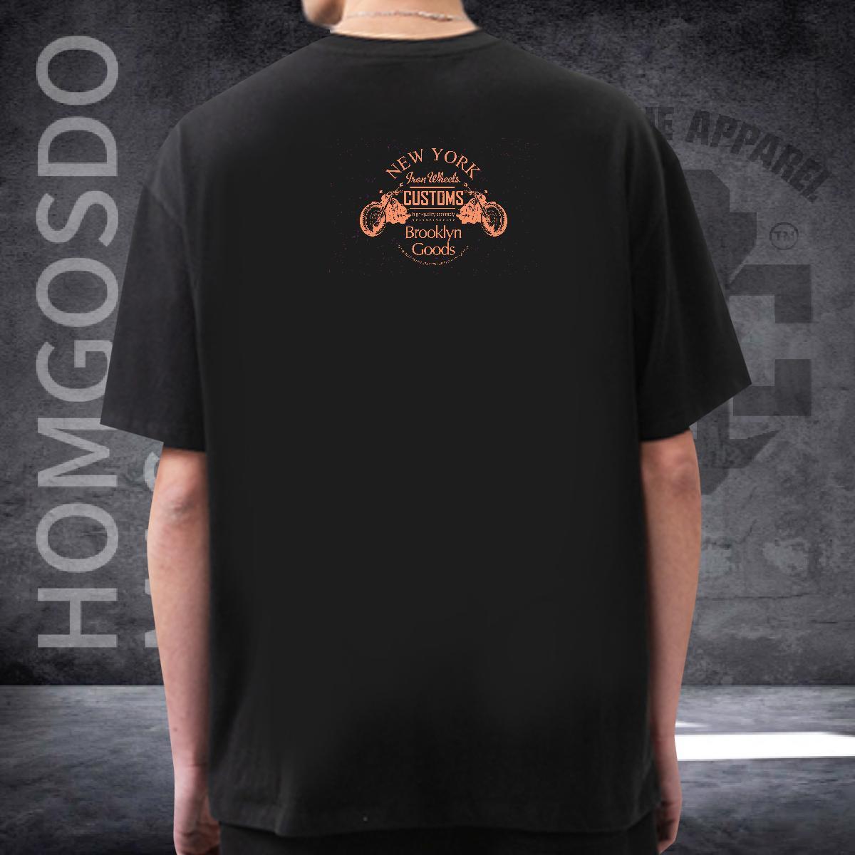 High Quality Man T Shirts 230g 100% Cotton Motorcycle Home Outdoor Custom Cartoon O Neck Short Sleeves Mens Tshirts Factory Direct Tops