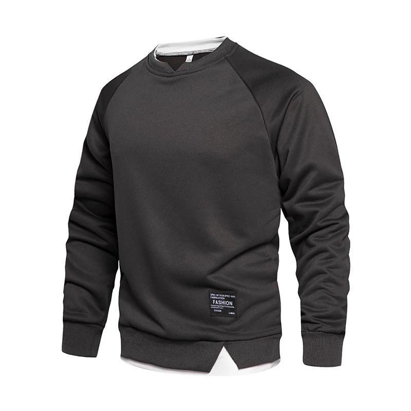 Spring Sportswear Mens Harajuku Casual Hoodie Hip Hop Street Fashion Solid Zipper ONeck Two Piece 241010