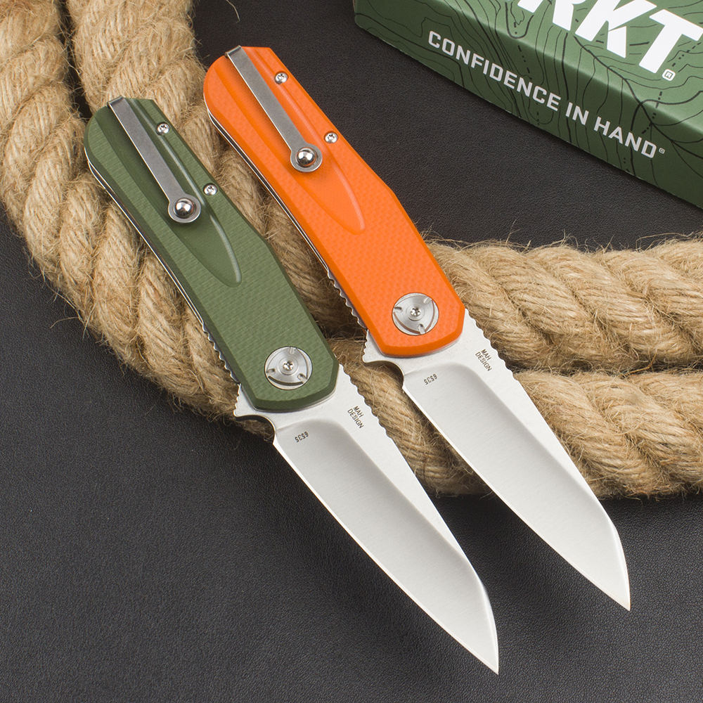H6535 Flipper Folding Knife 8Cr13mov Satin Tanto Blade G10 With Steel Sheet Handle Outdoor Ball Bearing Camping Hiking Fishing EDC Pocket Knives