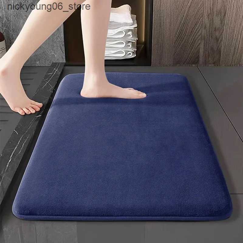 Non-Slip Bath Mats Super Absorbent Floor Mat Bath Mat Anti Slip Coral Velvet Bathroom Floor Mat Door Mat Memory Foam Non-Slip Super Soft Bath Mat L240