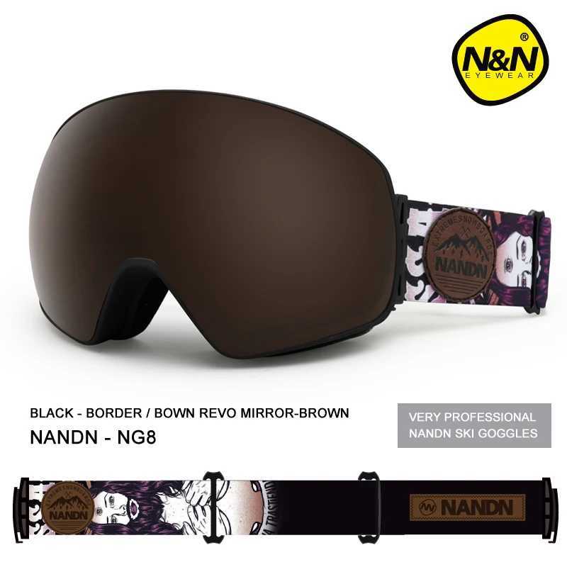 NANDN ski goggles double-layer UV 400 anti fog ski mask goggles mens ski board goggles multifunctional glasses CL241010
