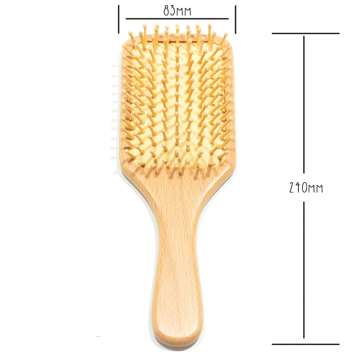 Autumn Fish Large Air Cushion Air Bag Wooden Beech Comb Scalp Massage Round Head Comb Reduce Hair Loss Styling Tool 241009
