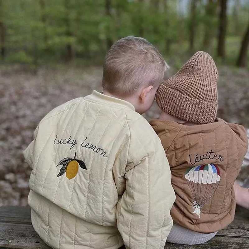 Down Coat 1-6Y Autumn Clothing Thick Cotton Womens Jacket Childrens Warm Coat Childrens Winter Clothing H241010