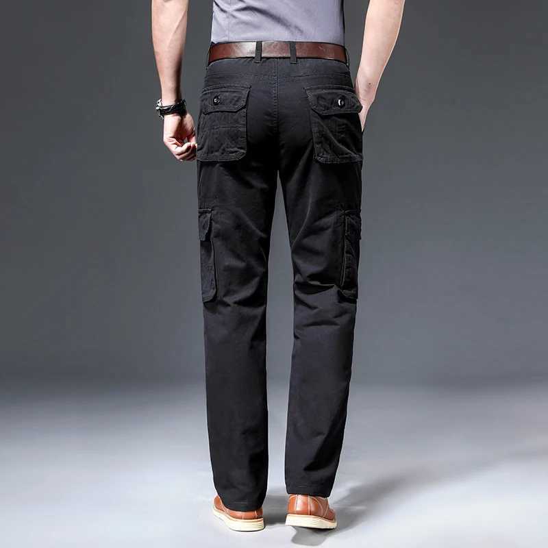 Spring mens cargo pants cotton workwear autumn new style climbing outdoor casual loose mens Pantalones Hombre W241009