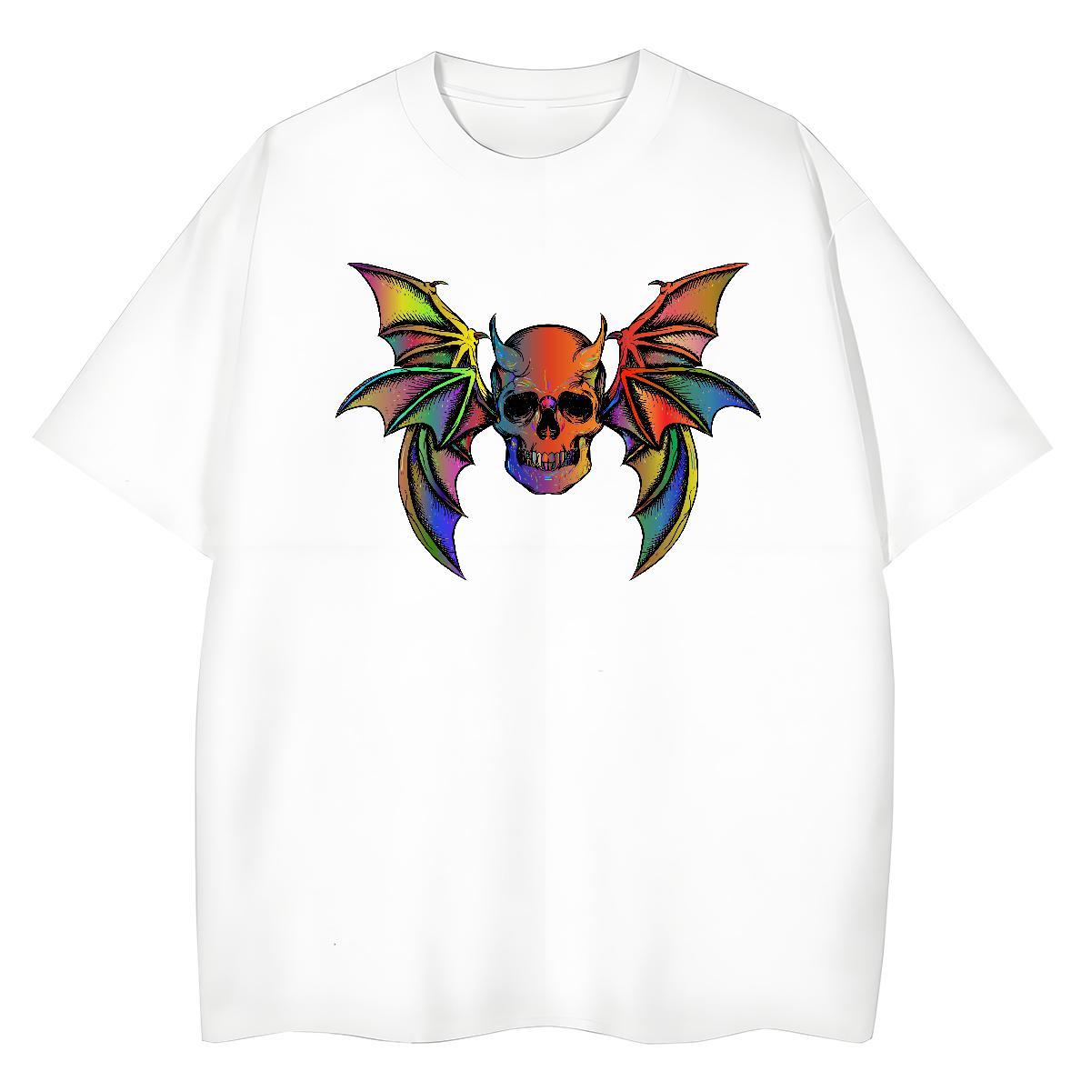 Stylist Woman T Shirts 100% Cotton 230g Breathable Crew Neck Casual skull Women Tshirts Comfortable Cartoon Floral Printing Tops Tees