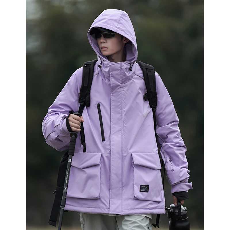 Men's Down Parkas 2024 New Ski Jacket Womens Winter Hot Skating Snowboard Clothing Outdoor Waterproof and Windproof Sports Ski Jacket Coat Y24100