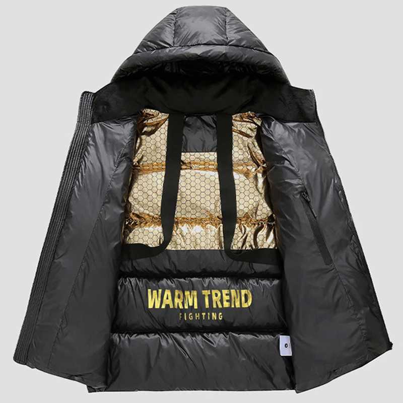 Men's Down Parkas mens Parka Stand hooded Mens Jacket Winter New Black gold down jacket Warm Jackets men business leisure coat tnager coats 995 Y