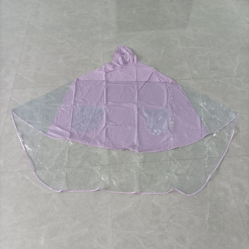 Electric car raincoat with child in front design, convenient and practical