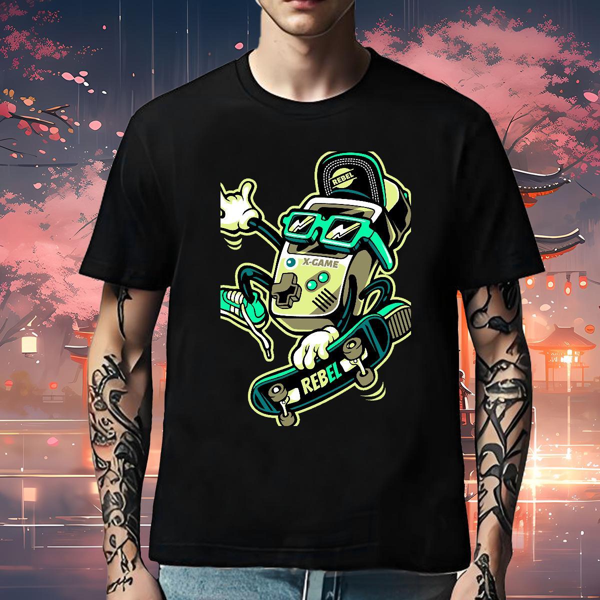 Classic T Shirts Men 230g Cotton skateboarding Sport Oversized Breathable Soft Couples T Shirts DIY Customized Tops Shirt