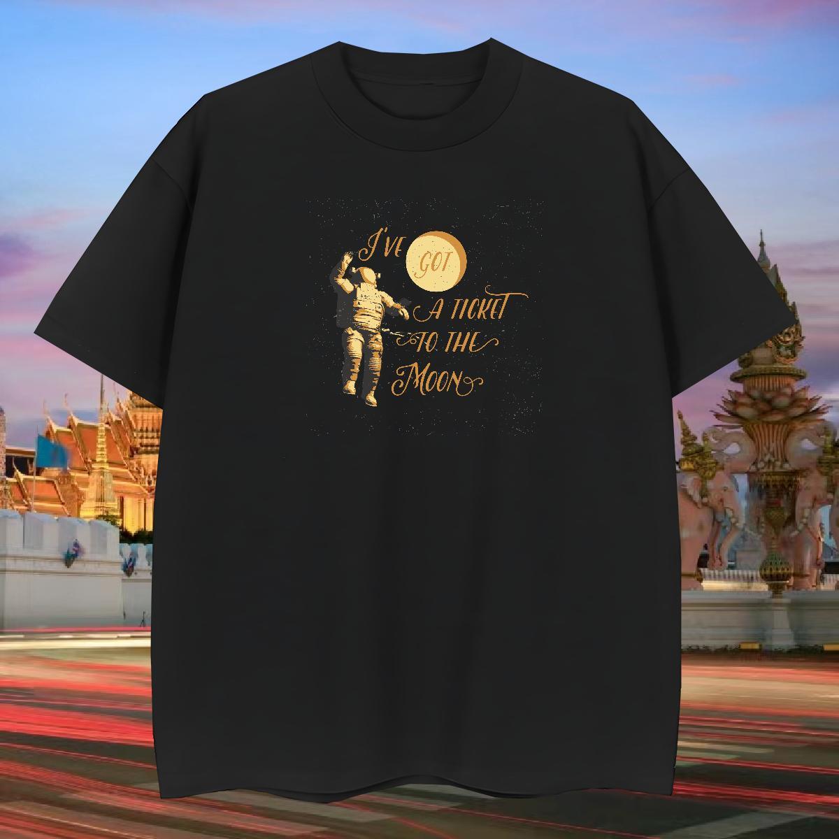 Designer Man T Shirts 230g Cotton spaceman Sports Casual DIY Logo Oversized Breathable Soft Men Tshirts Fashion Design Tops Tees