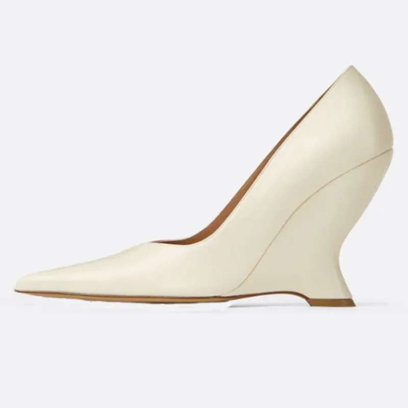 Summer New High Heels Sole Thick Heel Lacquer Leather Shallow Mouth Pointed Fashion Sexy Women's Oversized Shoes