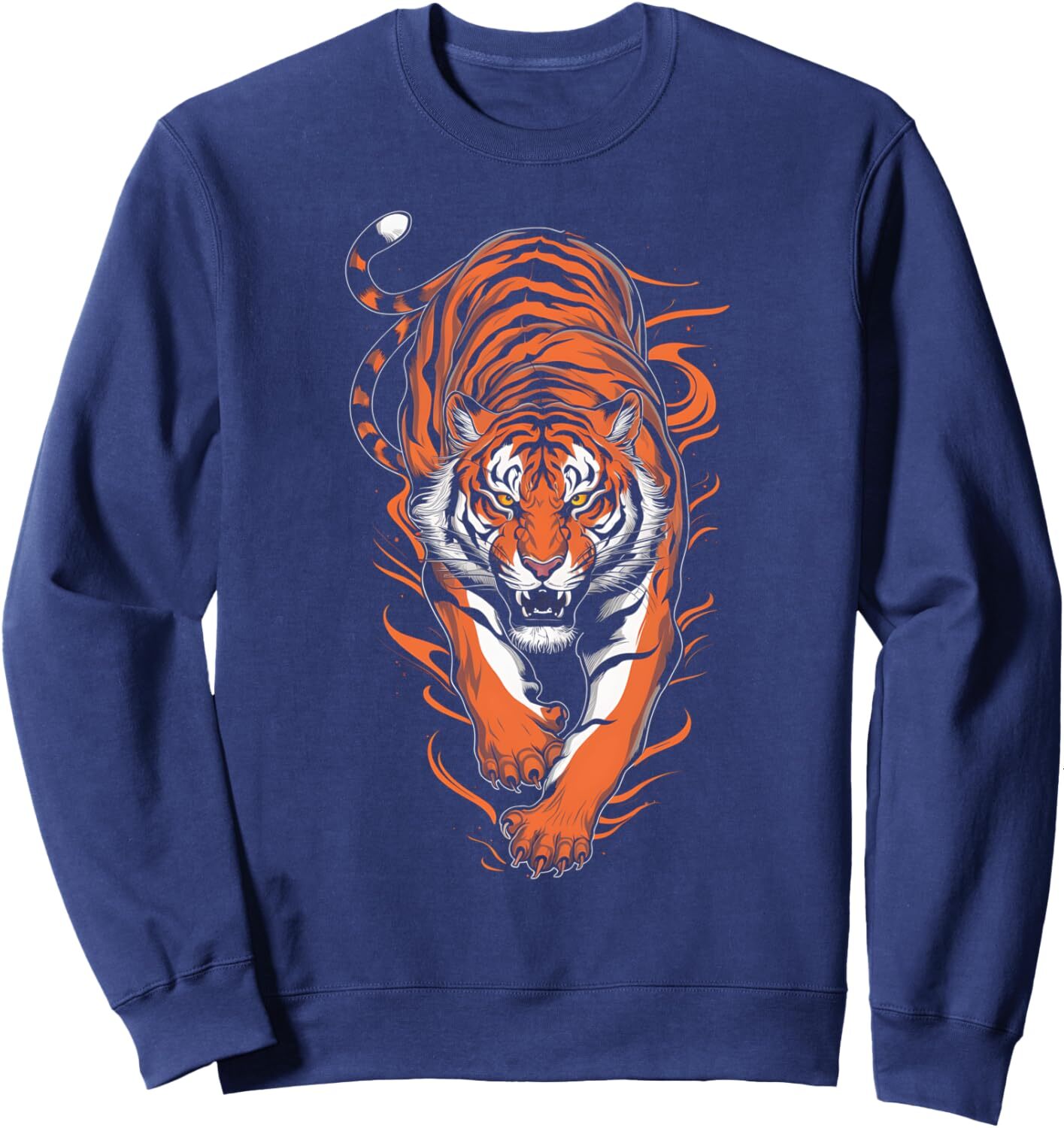 Long Sleeve Shirts for Men sweatshirt Tiger Stripes Cat Animal Graphic Design Graphic Tees Men Sweatshirt Tee Streetwear Casual tops clothes cool