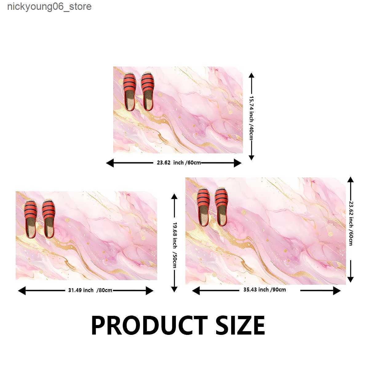 Non-Slip Bath Mats Diatomaceous Earth Bath Mat Absorbent Bathroom Rug Non Slip Foot Mats Quick Dry Shower Floor Pad Toilet Carpet Washable L240910