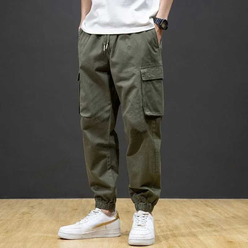 Mens cargo pants autumn black mens Trouser harem runner new large cotton spandex loose casual designer oversized cheap W241009