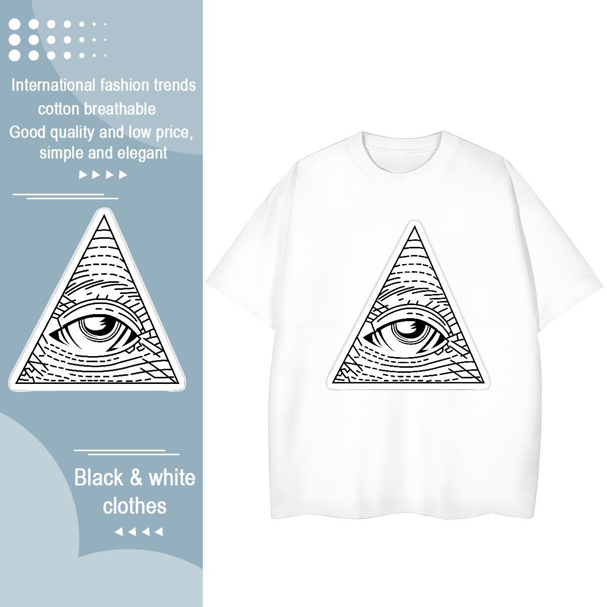 New Arrival Woman T Shirts 230g Pure Cotton Breathable Short Sleeve Casual Daily Wear eye of the devil Lady T shirt Designer Anime Print Top Shirts