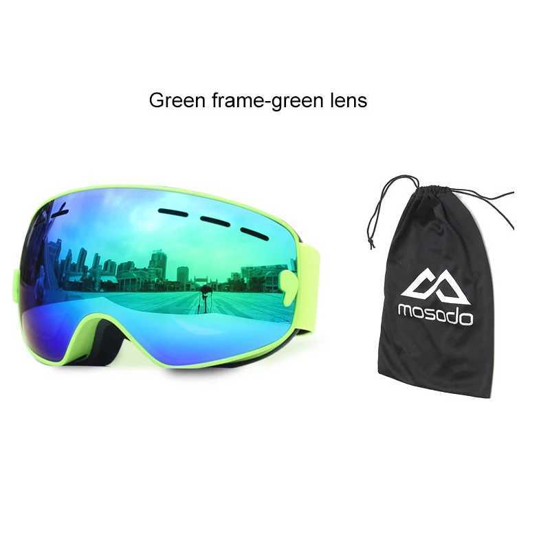 Mosodo childrens skiing goggles small size childrens UV400 anti fog glasses skiing girls and boys skis large spherical childrens goggles CL241010