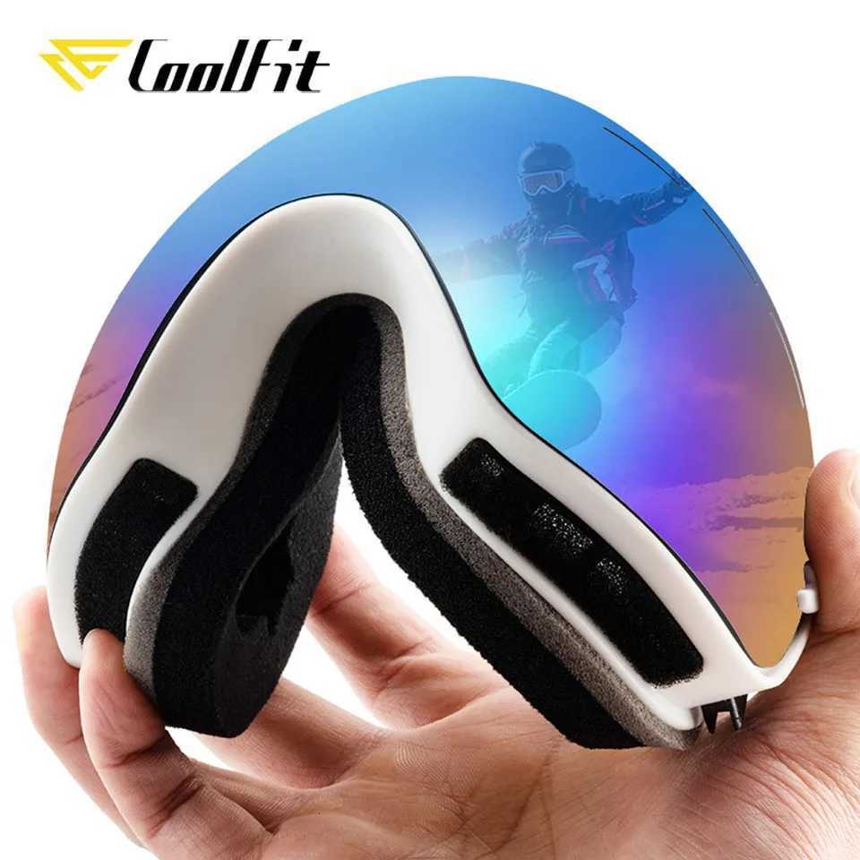 Coolfit new double-layer anti fog skiing goggles skiing goggles skiing mobile phone glasses mens outdoor sports skiing Google CL241010