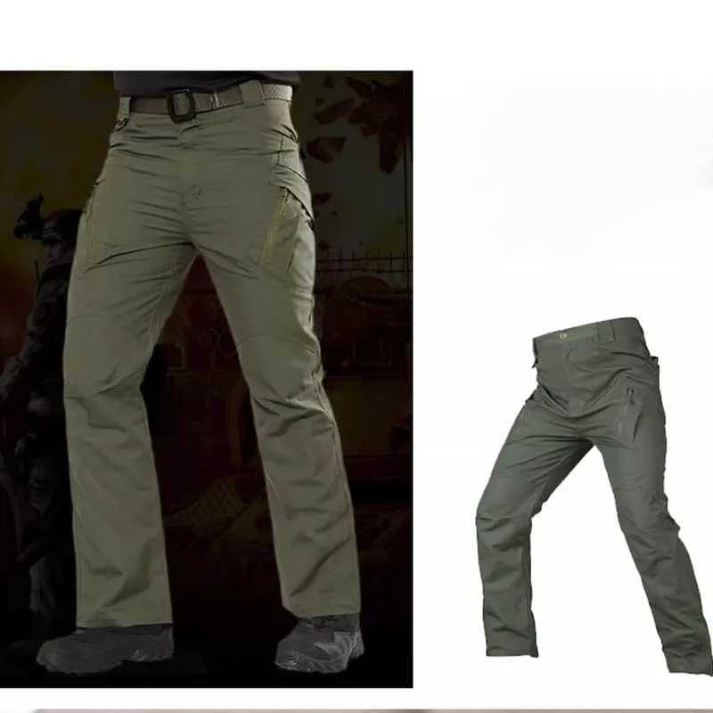 Ix7 tactical pants mens ultra-thin waterproof ankle bound workwear military warm training pants slim suitable for outdoor use W241009
