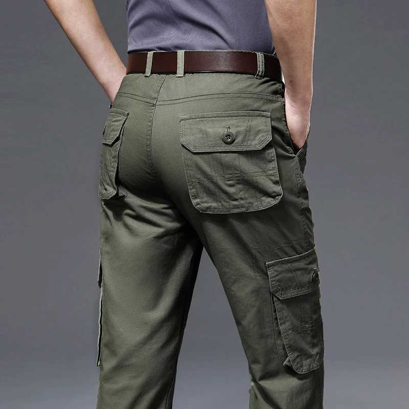 Spring mens cargo pants cotton workwear autumn new style climbing outdoor casual loose mens Pantalones Hombre W241009