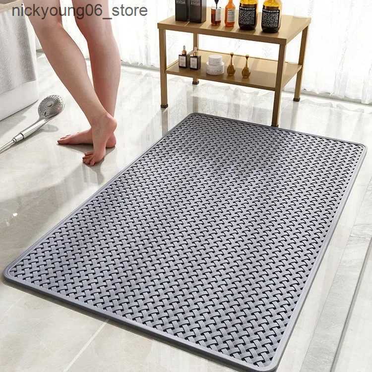 Non-Slip Bath Mats Environmentally friendly and odorless bathroom non-slip mat Shower bath mat Bath foot mat Toilet toilet suction cup soft L240910