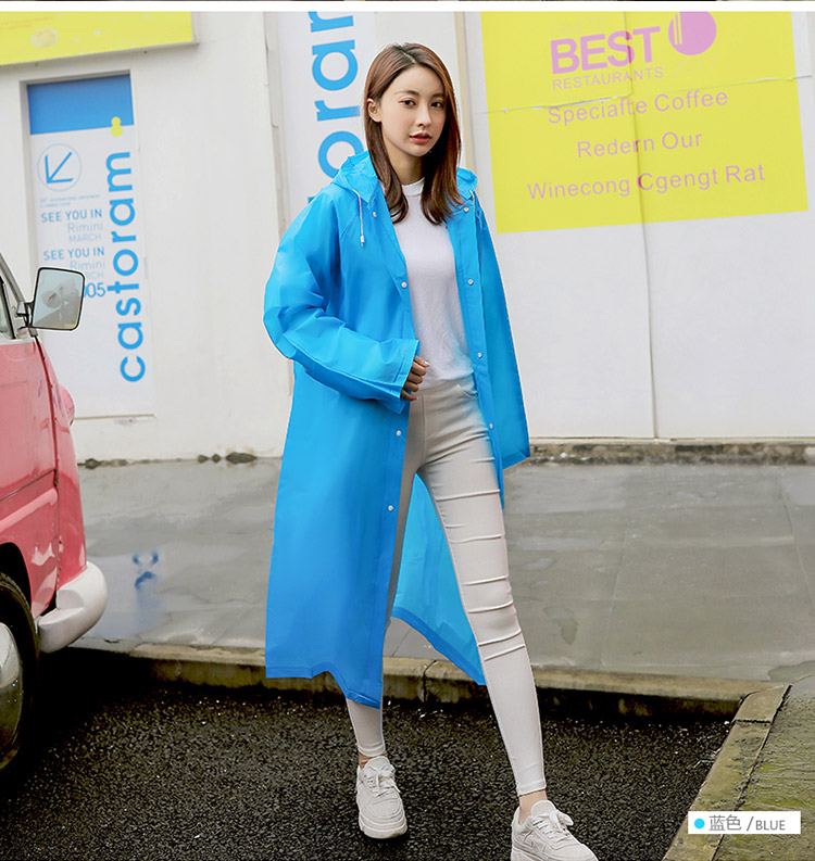 Adult lightweight raincoat easy to store and carry with you worry free travel on rainy days