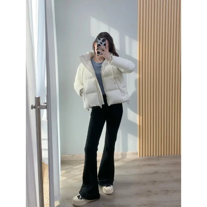 TRAF ZR Winter Womens Cold Coat Jackets for Women 2023 Warm Thermal Parkas Woman Promotion Female Outerwear 240930