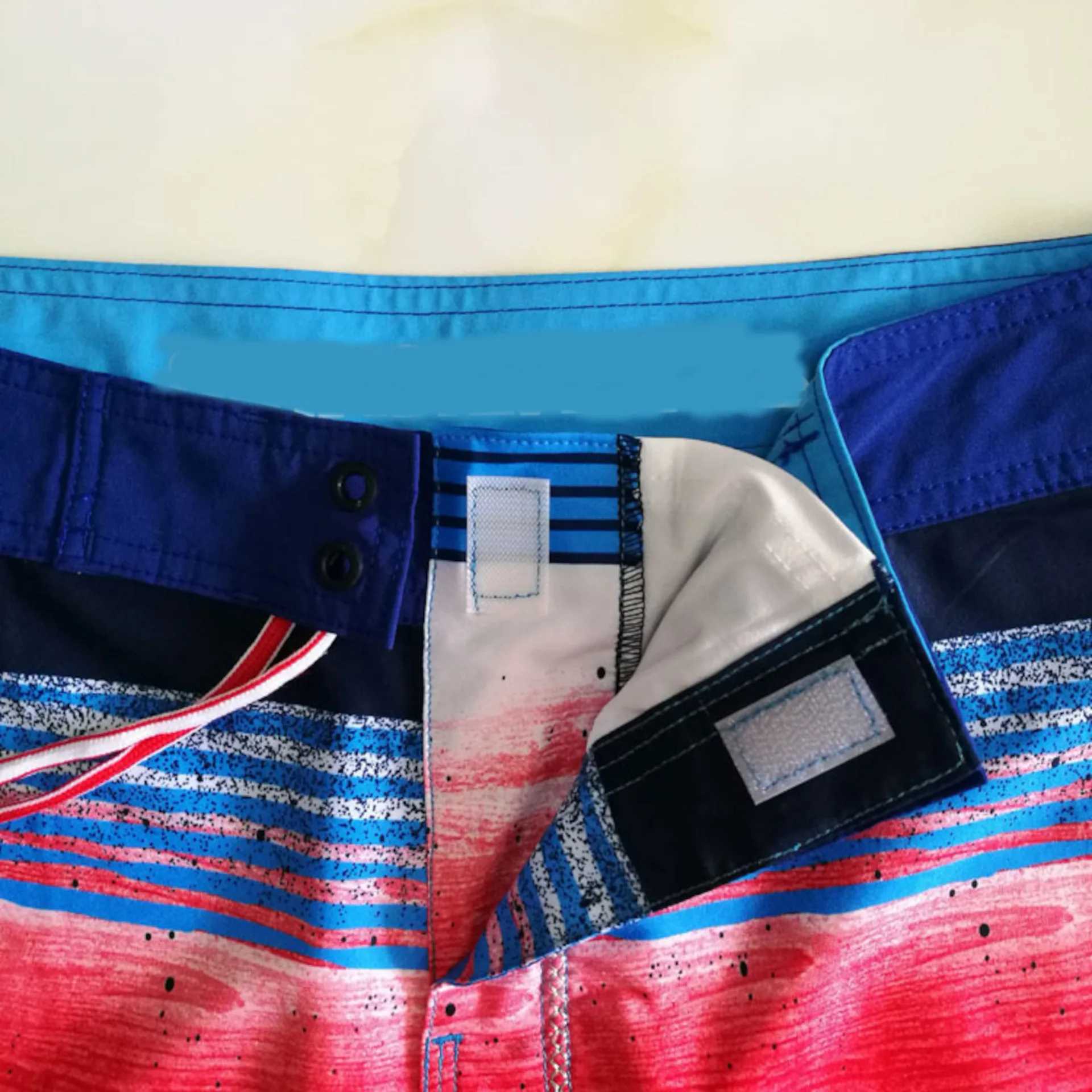 2024 mens surfboard wholesale drawstring casual printing waterproof board shorts swimming swimsuit surfing summer shorts W241010