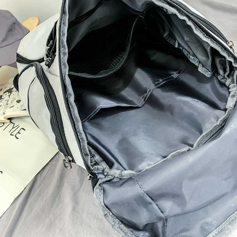 trendy sports backpack for men, large capacity outdoor travel backpack, independent shoe compartment, basketball and football training bag 241015