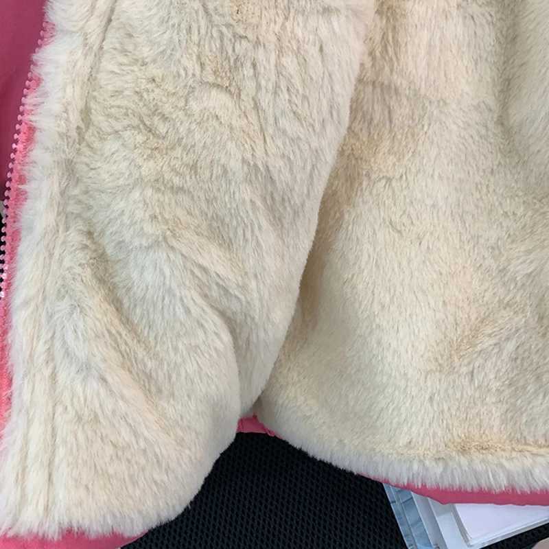 Down Coat Winter girls down jacket fur collar warm hooded zipper princess jacket Christmas girls jacket 2-10 year clothing H241010