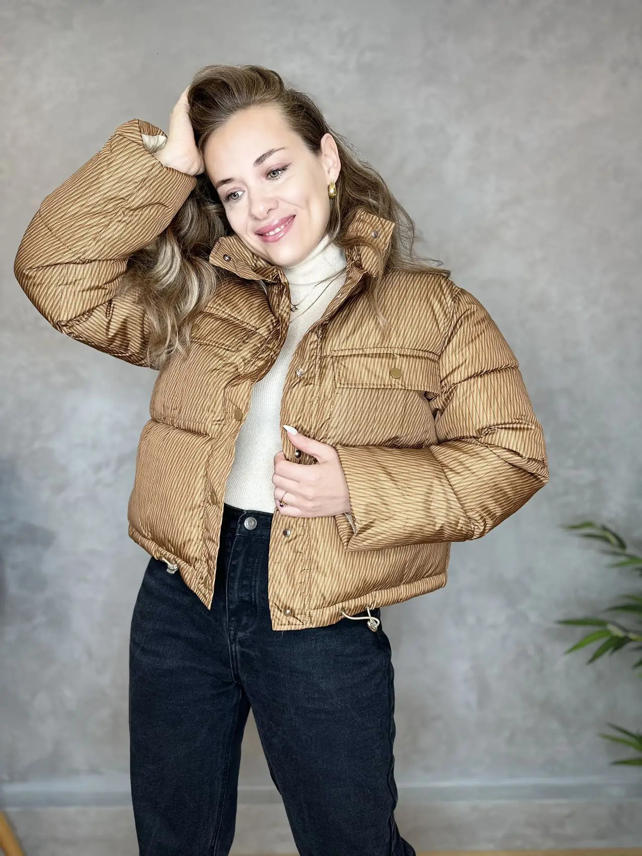 Winter Big Pocket Parka Vintage Jacket Cotton Padded Female Puffer Overszie Coat Warm Outwear Womens Clothing Trend 2023 240930