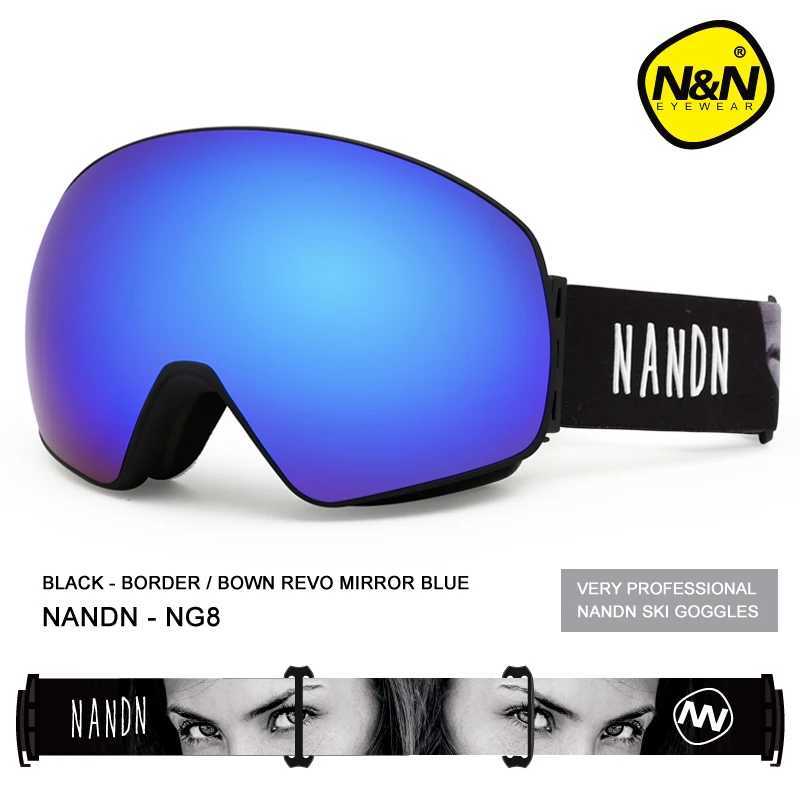 NANDN ski goggles double-layer UV400 anti fog large ski goggles mens ski goggles CL241010