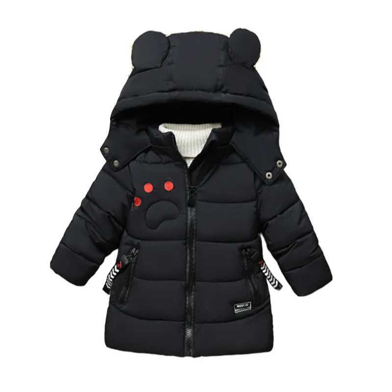 Down Coat Winter Children Parkas Length Version Jackets for Kids Warm Boys Girls Windbreaker Thicken Baby Outerwear Toddler Coats Clothing H241123