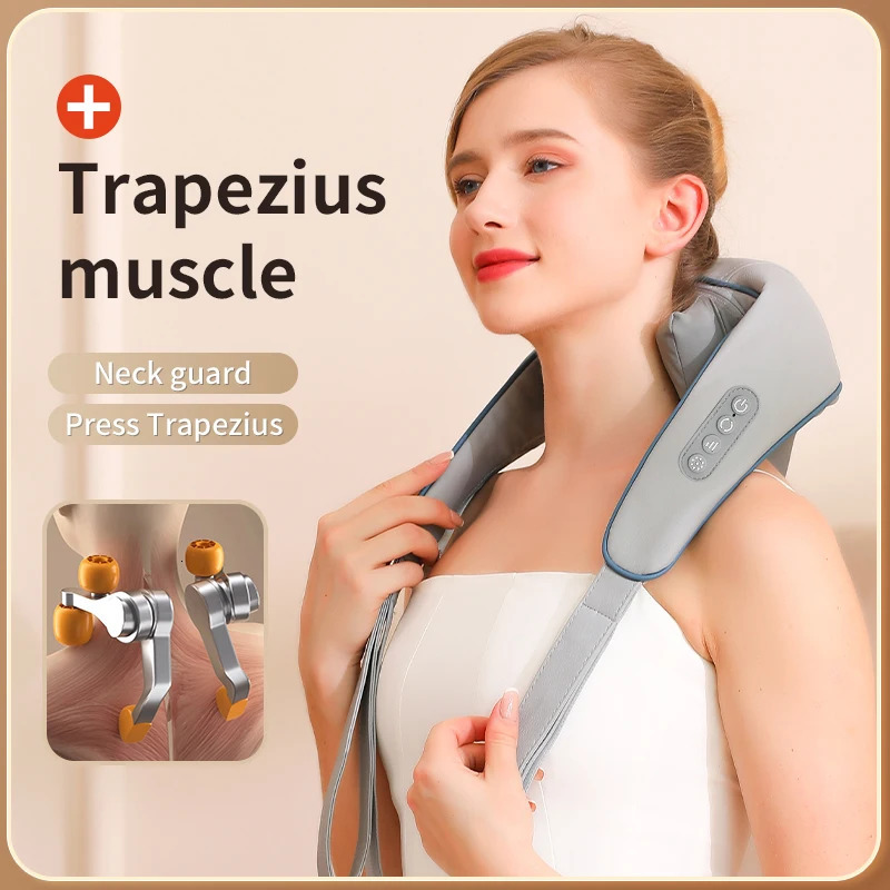 Wireless neck and back massager neck and shoulder kneading massager shoulder massager 241008