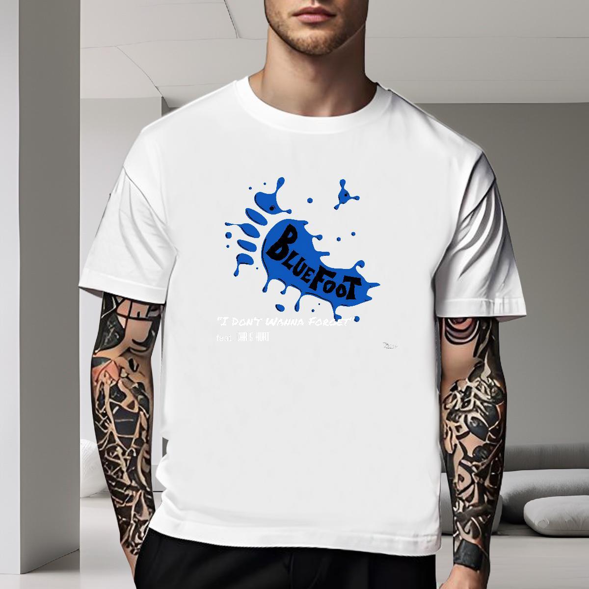 Loose Fit Men T Shirts 230g Cotton letter High Street Hip Hop Customized O Neck Short Sleeves Men Clothes T-Shirt New Tee Shirt