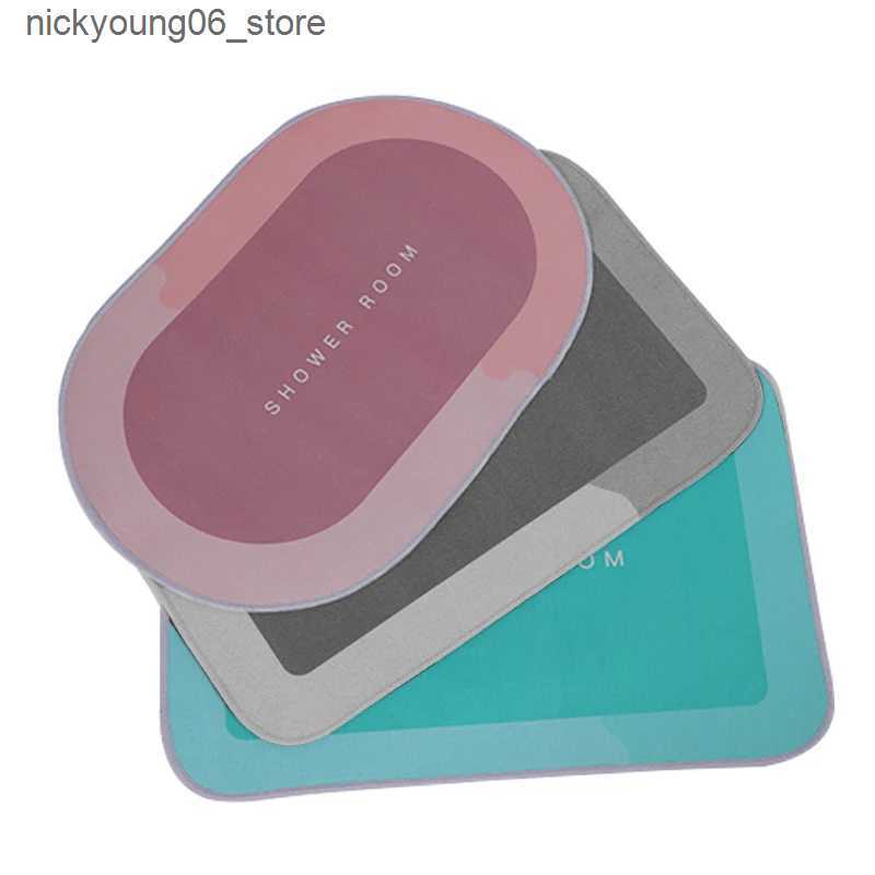 Non-Slip Bath Mats Super Absorbent Bath Mat Quick Drying Bathroom Rug Non-Slip Entrance Doormat Nappa Skin Floor Mats Toilet Carpet Home Decor L240910