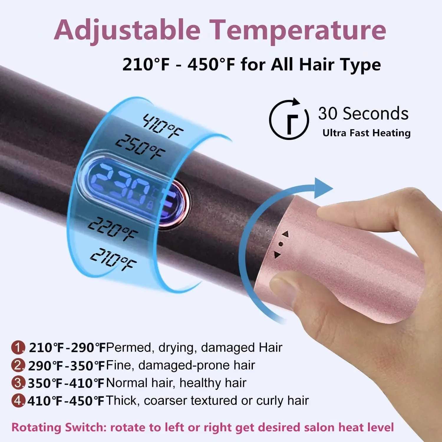 2 In 1 Twisted Hair Straightener and Curler Professional Flat Iron 3D Concave And Convex Titanium Plate Ionic Curling IronXJ241010