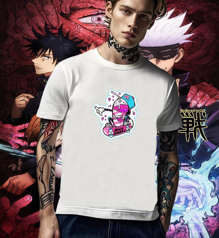 TOP Quality Men T Shirts 100% Cotton 230g skateboarding Street White Plus Size Short Sleeve Soft Men Tshirts DIY Tee Shirt