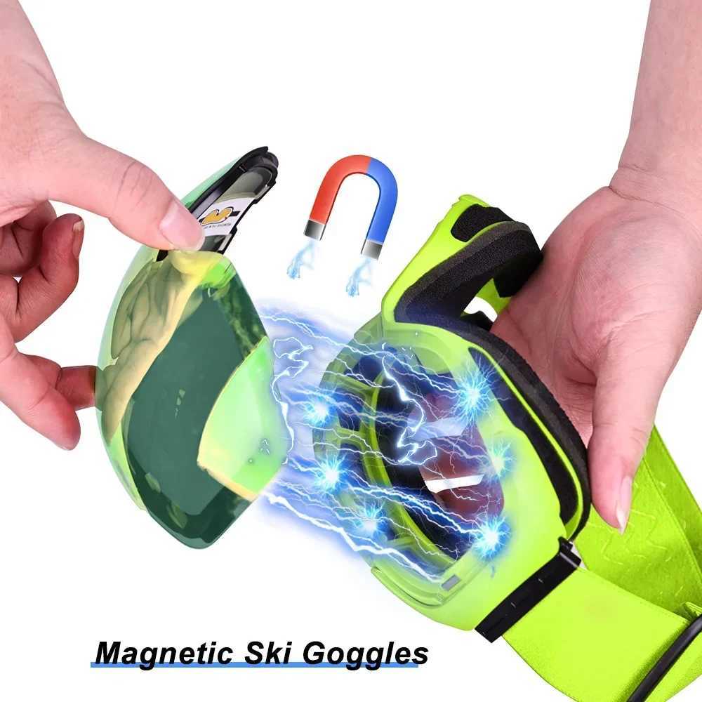 X-TIGER Ski Goggles Magnetic UV400 Winter Ski Goggles Womens Outdoor Sports Ski Board Snow Bike Sunglasses CL241010