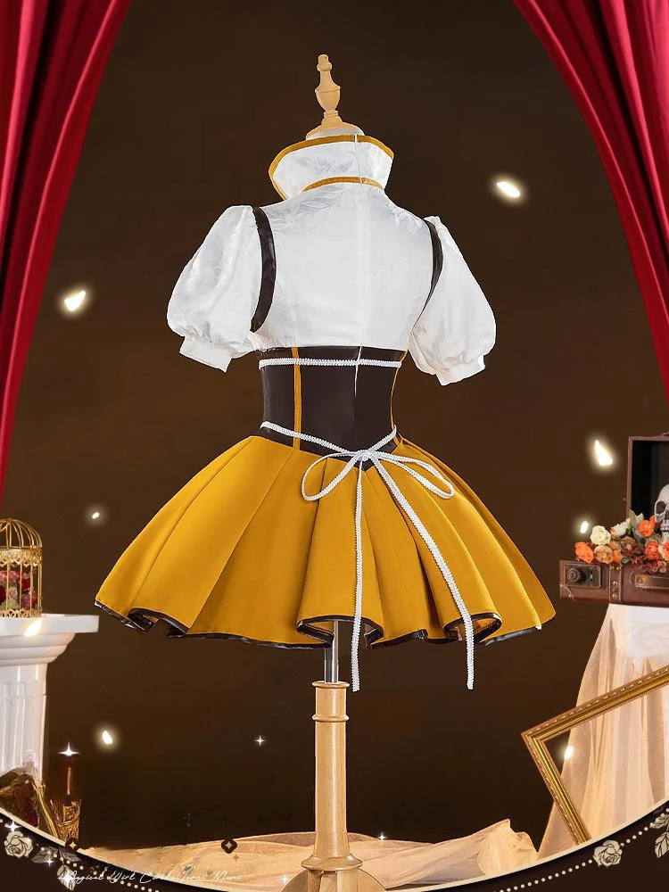Tomoe Mami Cosplay Puella Magi Madoka Magica Costume Woman Christmas Dress Uniforms Sets Wig 241007