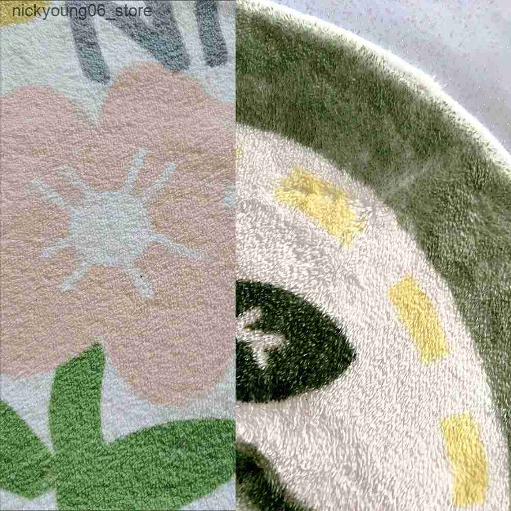 Non-Slip Bath Mats Latest Bath Mat Anti Skid Super Absorbent Floor Mat Towel With Flower Pattern For Bathroom Quick Dry Rug Bathroom Tub Mat Home L240