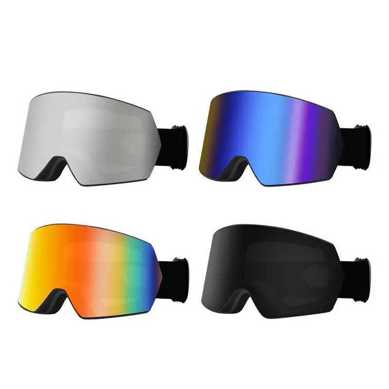 Large frame ski goggles double-layer windproof ski goggles anti-collision and anti glare lenses outdoor sports skis anti fog CL241010