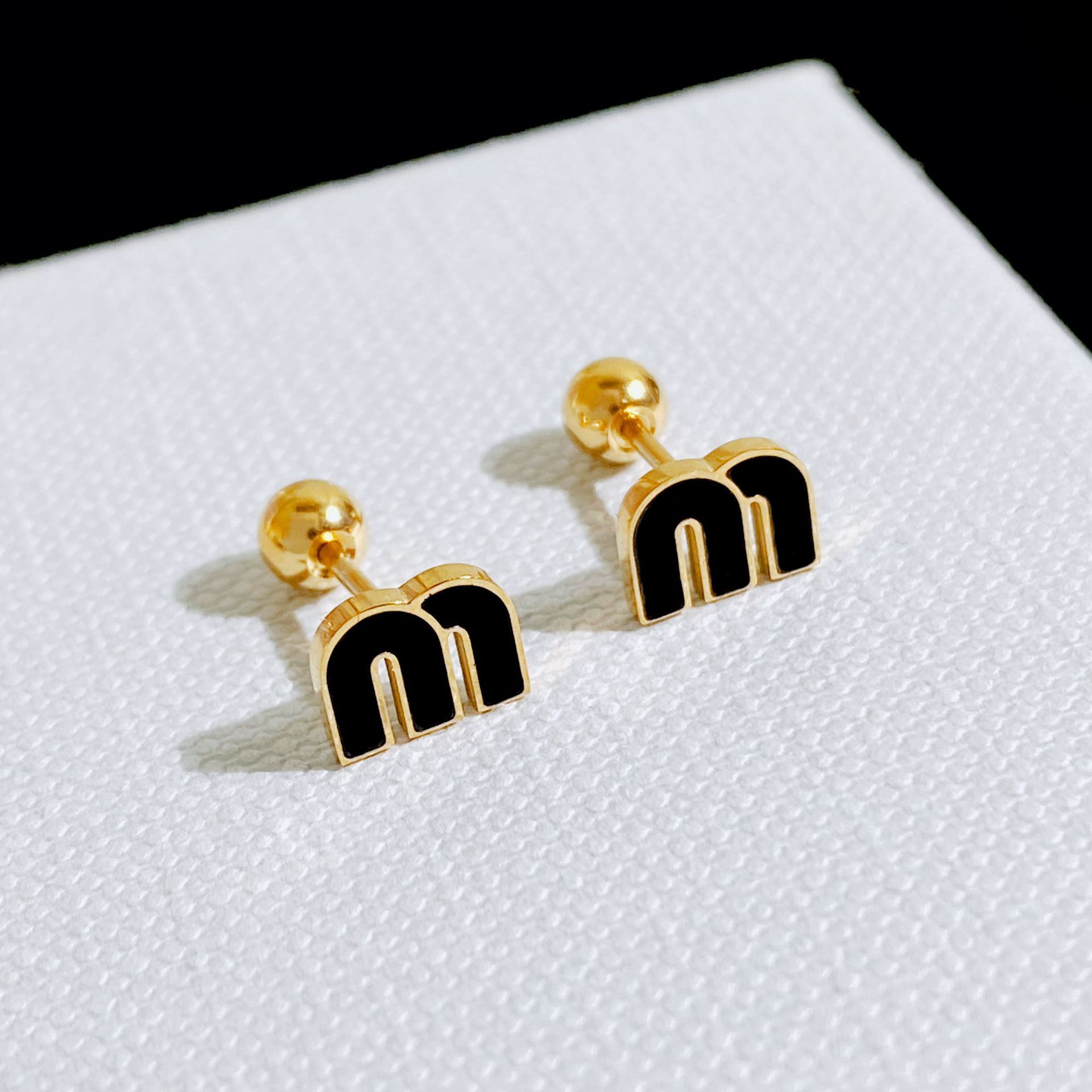 stainless steel fashion korea designer screw earrings stud for women gold color simple designs tiny earring earings ear rings jewelry gift H260202