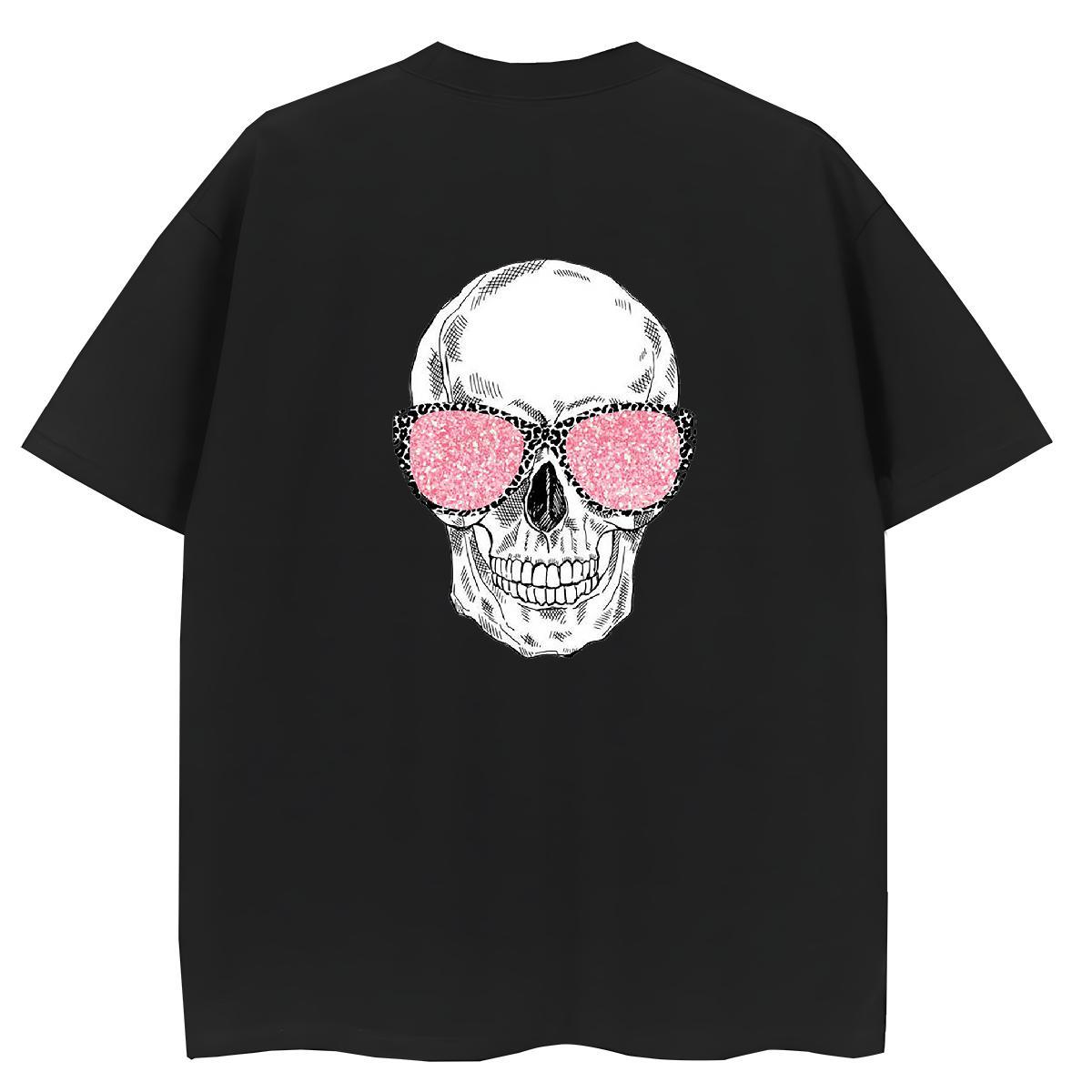 Stylist Women T Shirts 230g Cotton Breathable Soft Hip Hop Street skull Couples T Shirts Designer Nice DIY Logo Tops Tees