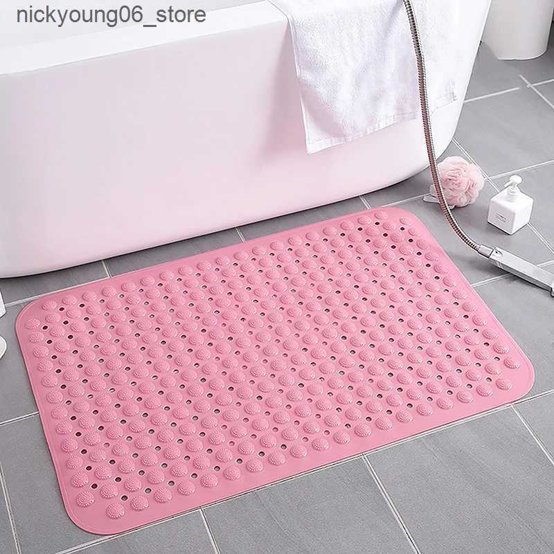 Non-Slip Bath Mats Bathroom Non-Slip Mat PVC Floor Hotel Toilet Massage Bath Non-Slip Band Suction Cup Bathroom Mat Foot Pad Accessories L240910