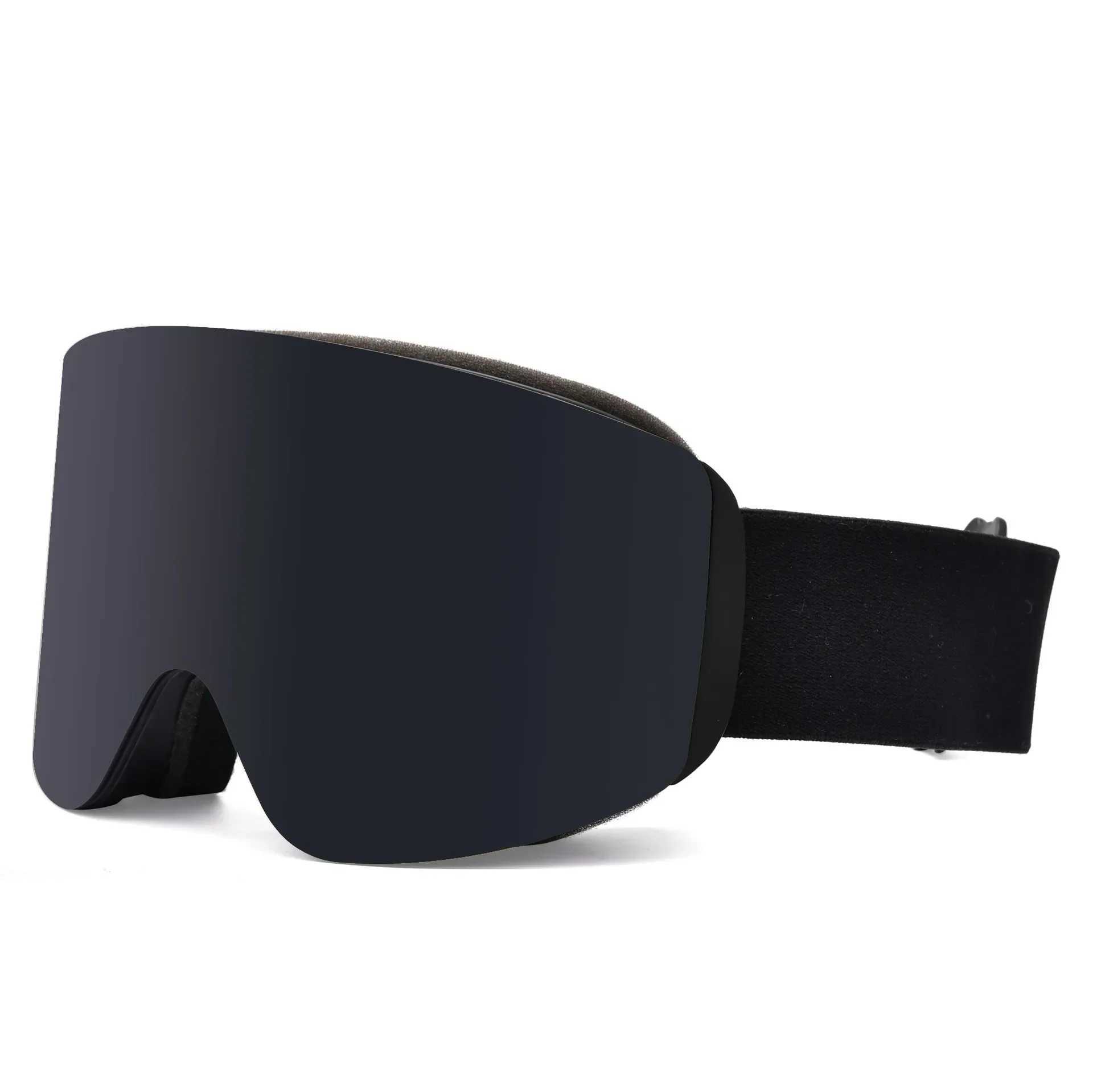 New adult skiing goggles 2025 womens outdoor magnetic absorption anti glare mountain goggles anti fog sports skiing goggles CL241010