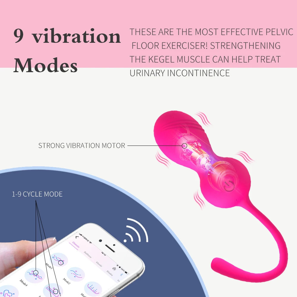 Remote control egg vibrator vibrating vagina Kegel ball Gspot stimulator wearable underwear sex toy 241009